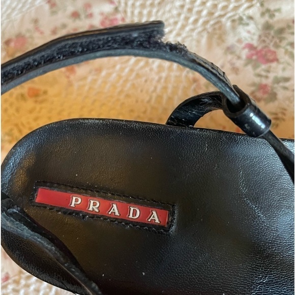 Prada platform wedge patent leather - Picture 10 of 11
